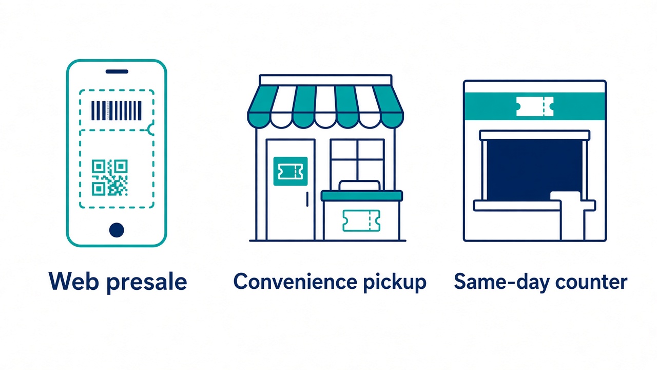 Presale admission sales channels