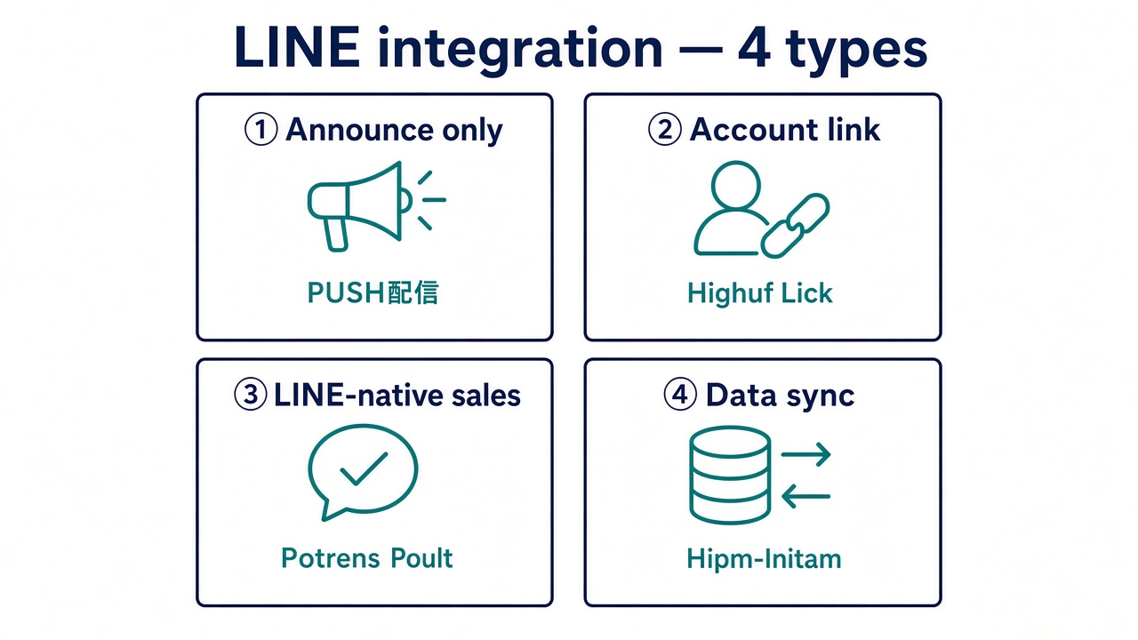 LINE announcements vs ticket sales platform