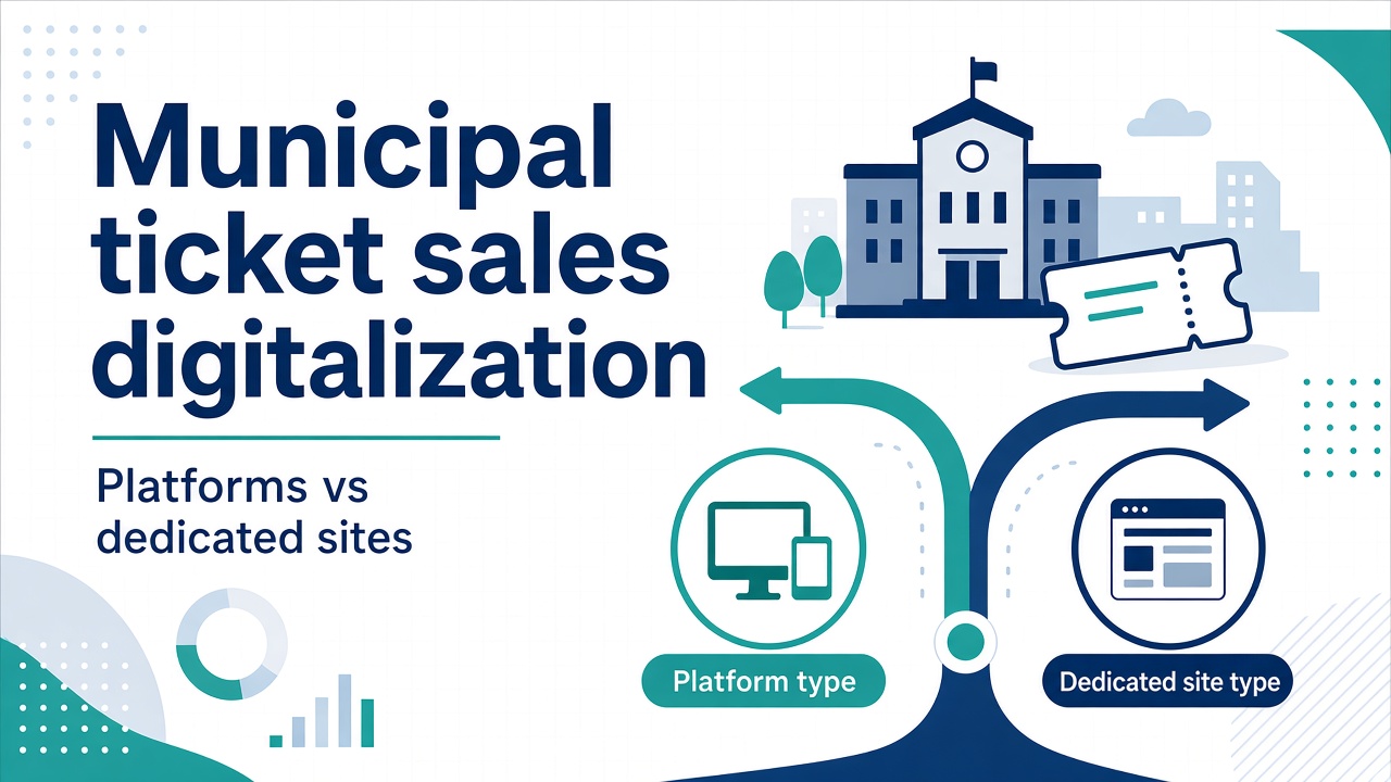 Municipal ticket sales digitalization — Choosing between platforms and dedicated sites