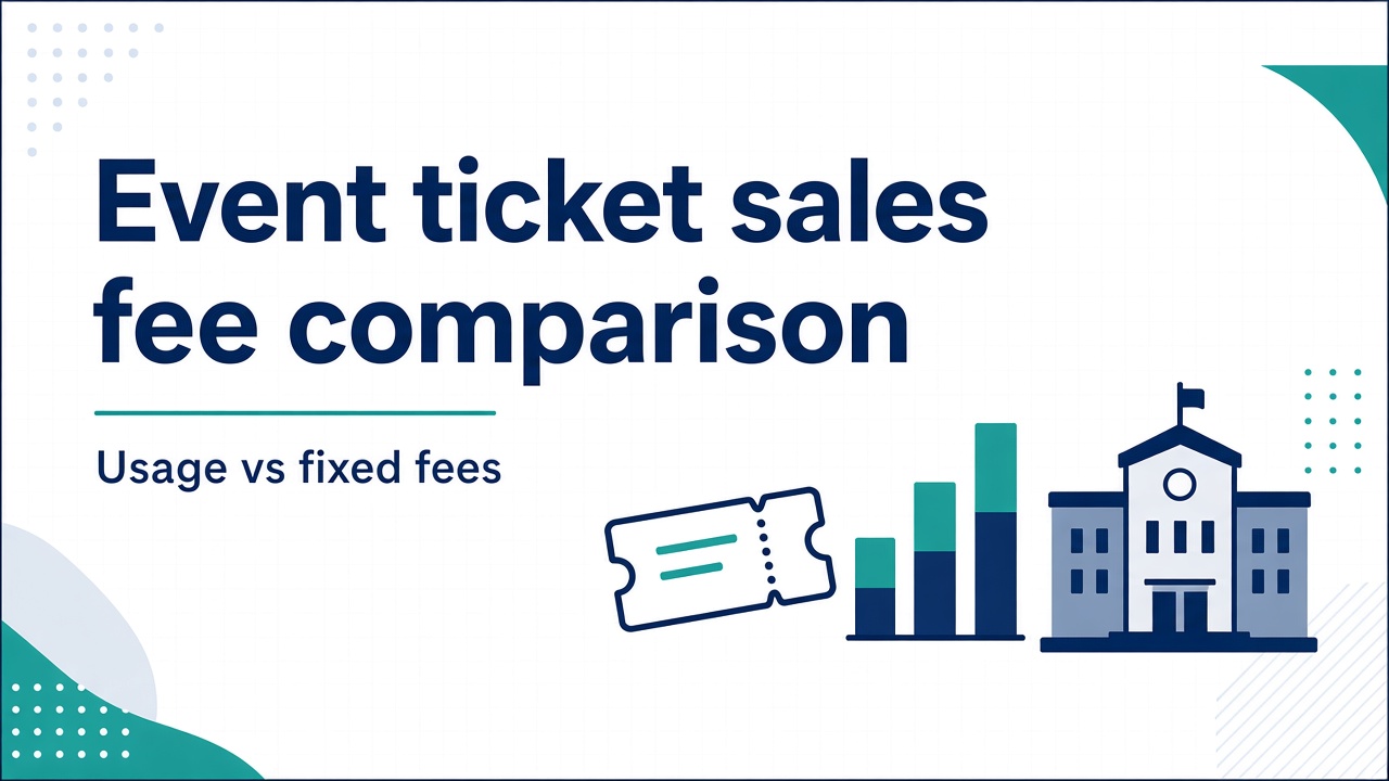 Event ticket sales fee comparison