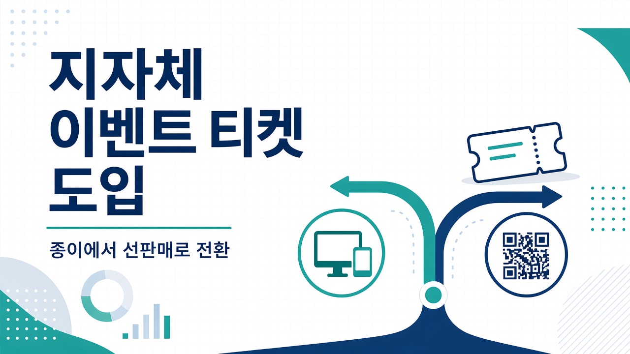 지자체 이벤트 티켓 도입 — 종이에서의 이전 순서