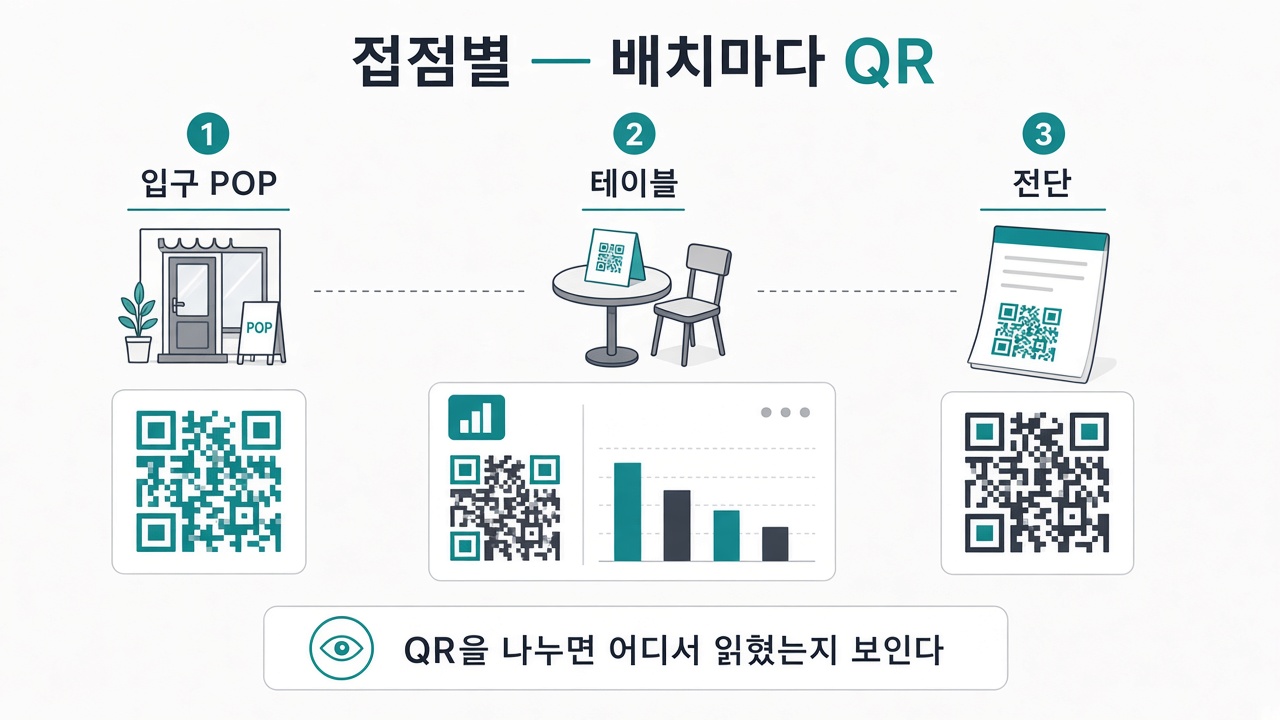 접점별 이미지(입구·테이블·전단)