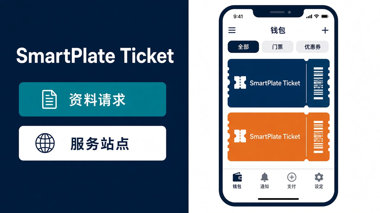 SmartPlate Ticket服务站点和资料申请