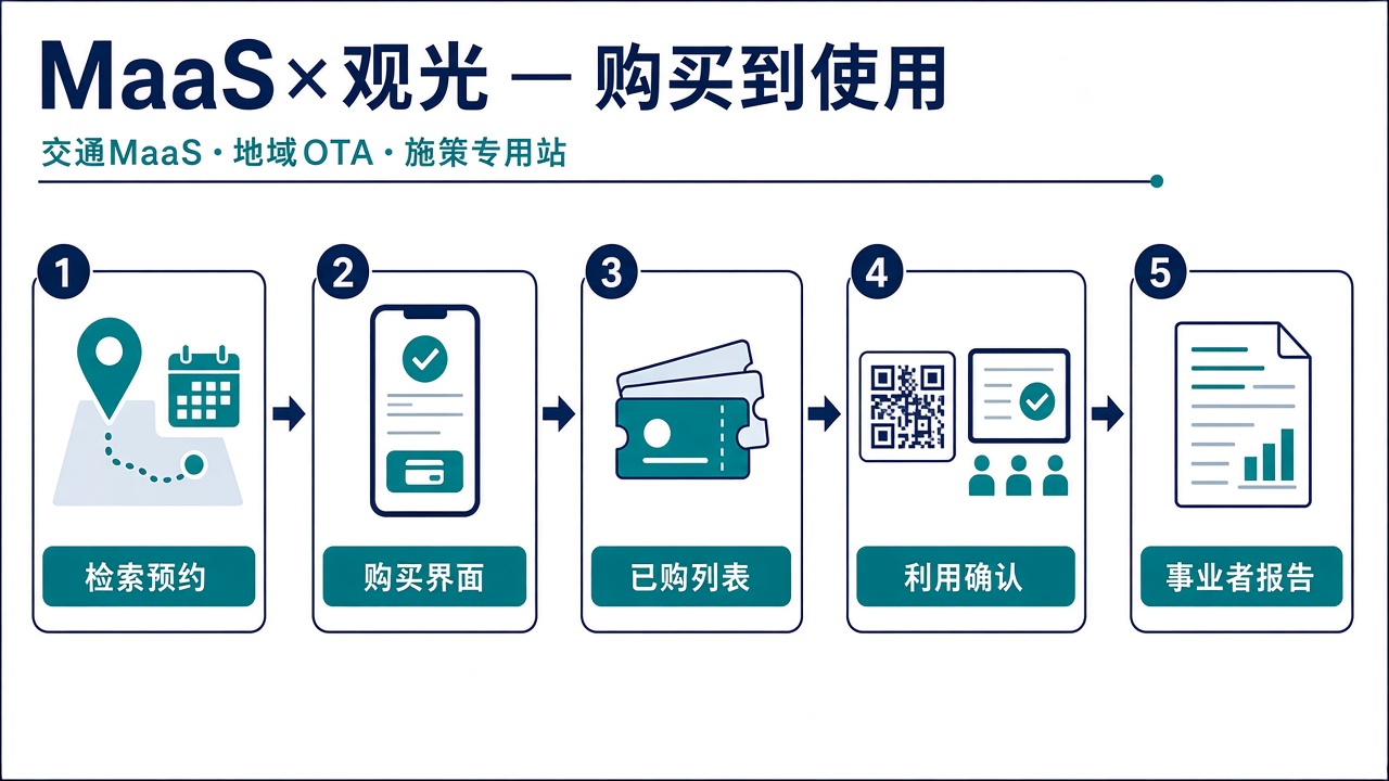 MaaS 观光票务 — 从购买到使用的流程