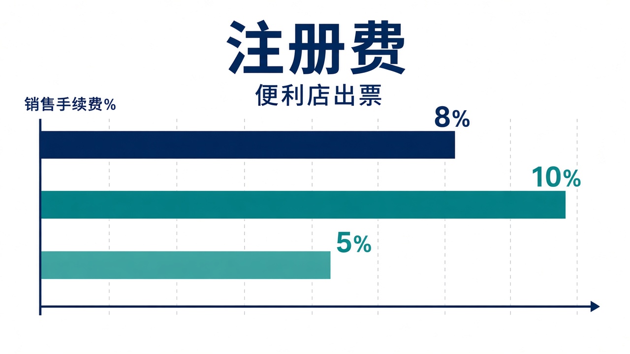 活动票务销售手续费试算示意