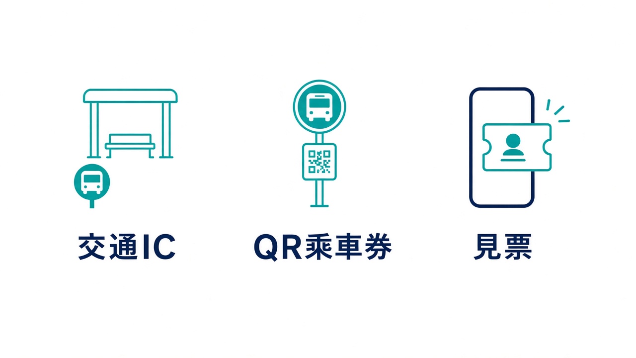 巴士乘車券利用確認（交通IC·QR乘車券·見票）
