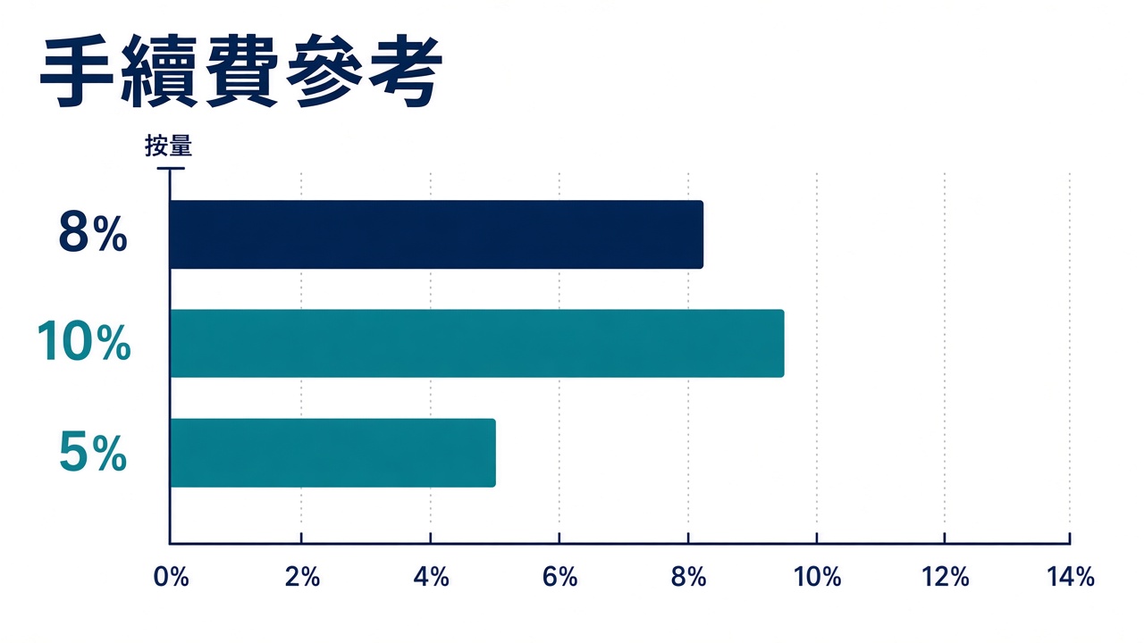 活動票務銷售系統手續費比較示意